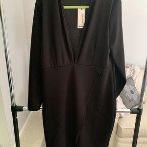 Boohoo midi length fitted dress